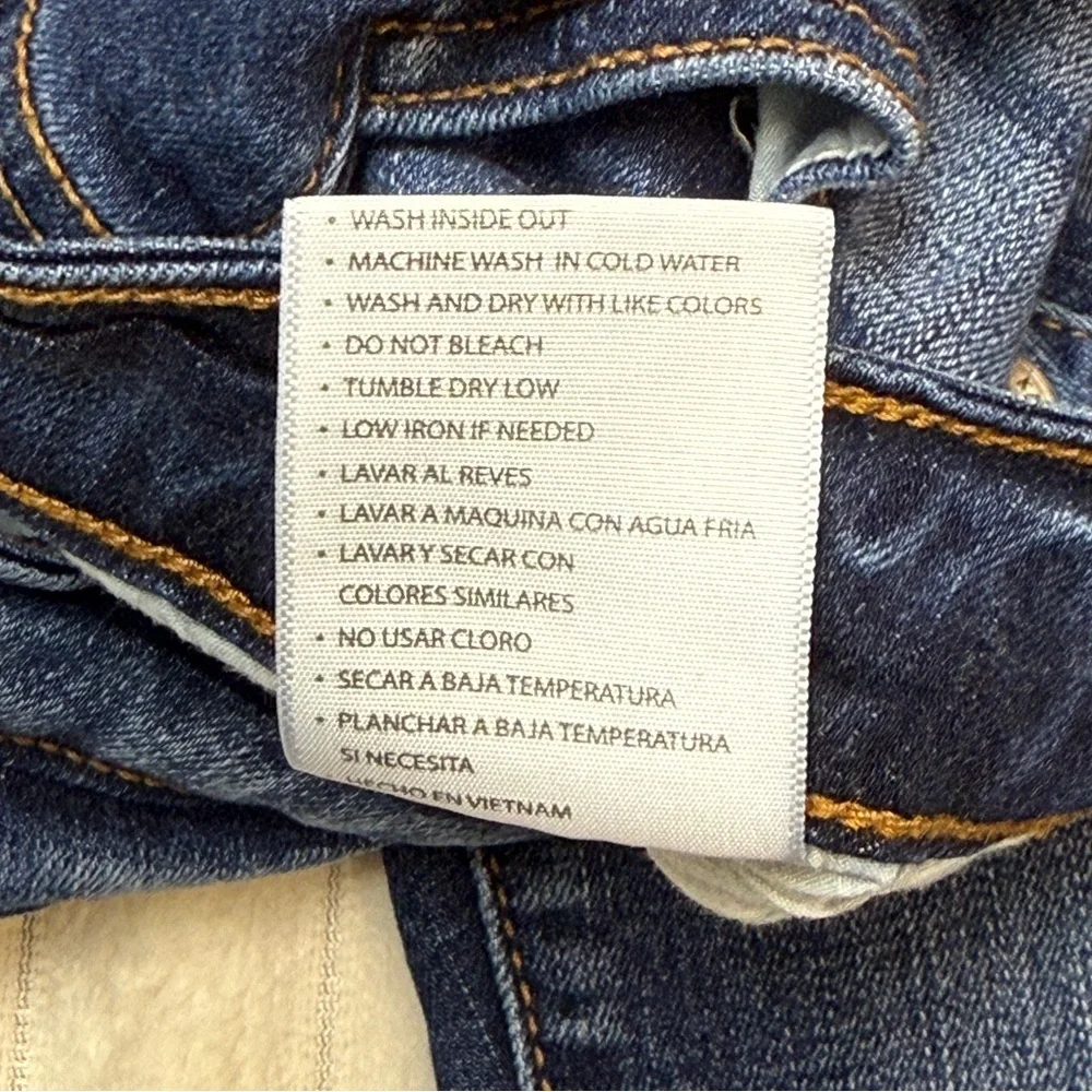 KanCan: Karlee High Rise Ankle Skinny Distressed Blue Jean, Size 28 - Picture 11 of 11